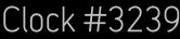 Clock Catalog Number