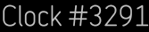 Clock Catalog Number