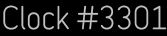 Clock Catalog Number