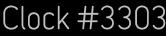 Clock Catalog Number