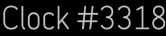 Clock Catalog Number
