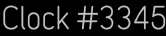 Clock Catalog Number