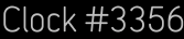 Clock Catalog Number
