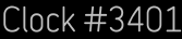 Clock Catalog Number