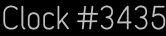 Clock Catalog Number