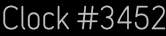 Clock Catalog Number