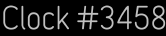 Clock Catalog Number