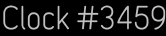 Clock Catalog Number