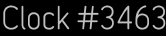 Clock Catalog Number