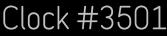 Clock Catalog Number