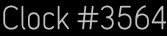 Clock Catalog Number