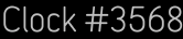 Clock Catalog Number