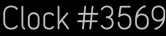 Clock Catalog Number