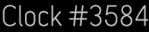 Clock Catalog Number