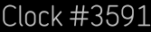 Clock Catalog Number