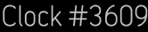 Clock Catalog Number