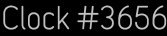 Clock Catalog Number