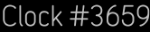 Clock Catalog Number