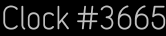 Clock Catalog Number