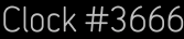 Clock Catalog Number