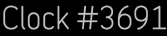 Clock Catalog Number