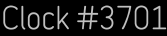Clock Catalog Number