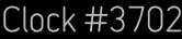 Clock Catalog Number
