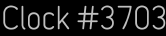 Clock Catalog Number