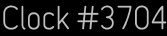 Clock Catalog Number