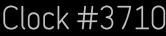 Clock Catalog Number