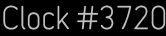 Clock Catalog Number