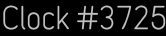 Clock Catalog Number