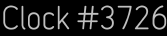 Clock Catalog Number