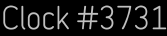 Clock Catalog Number