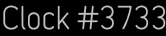 Clock Catalog Number
