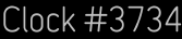 Clock Catalog Number