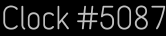 Clock Catalog Number